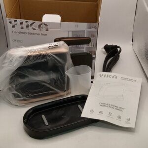 YIKA STEAMER IRON Portable Garment Clothing Black-Copper Plastic Metal Hand Held